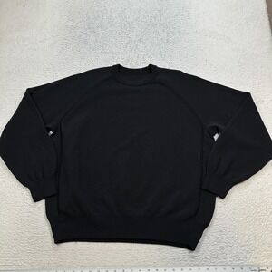 Yohji Yamamoto Y-3 Adidas Crewneck Sweatshirt estimated sz Large Linen Blend